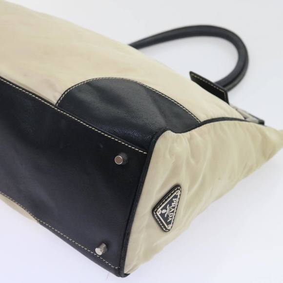 PRADA Tote Bag Nylon Beige Auth ar10404 - Picture 14 of 16